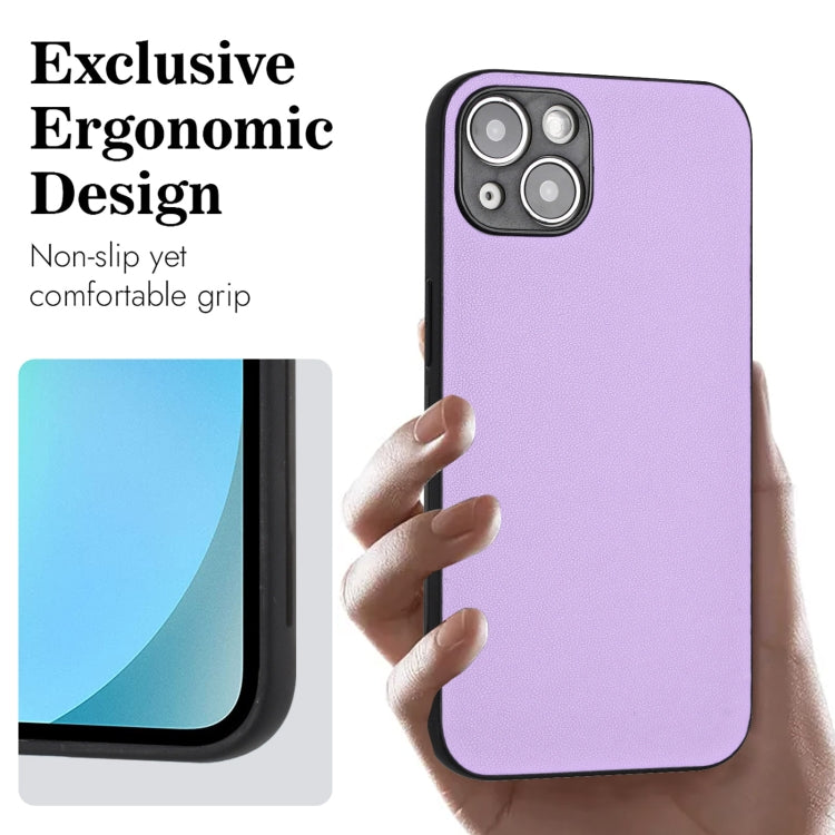 For iPhone 15 Plus R20 Leather Pattern Phone Single Case