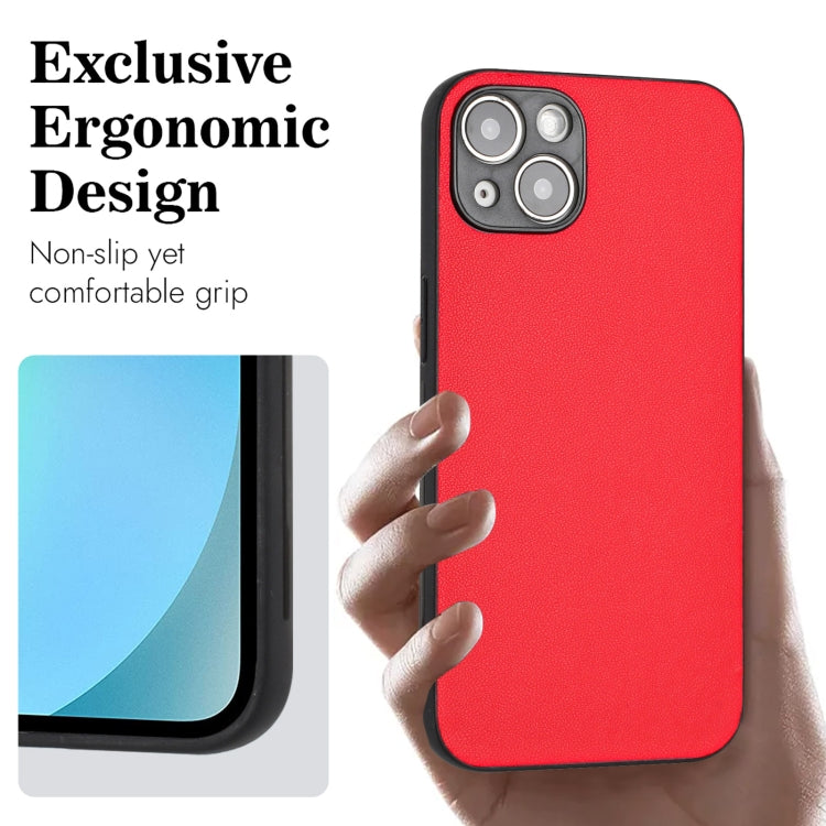 For iPhone 15 Plus R20 Leather Pattern Phone Single Case