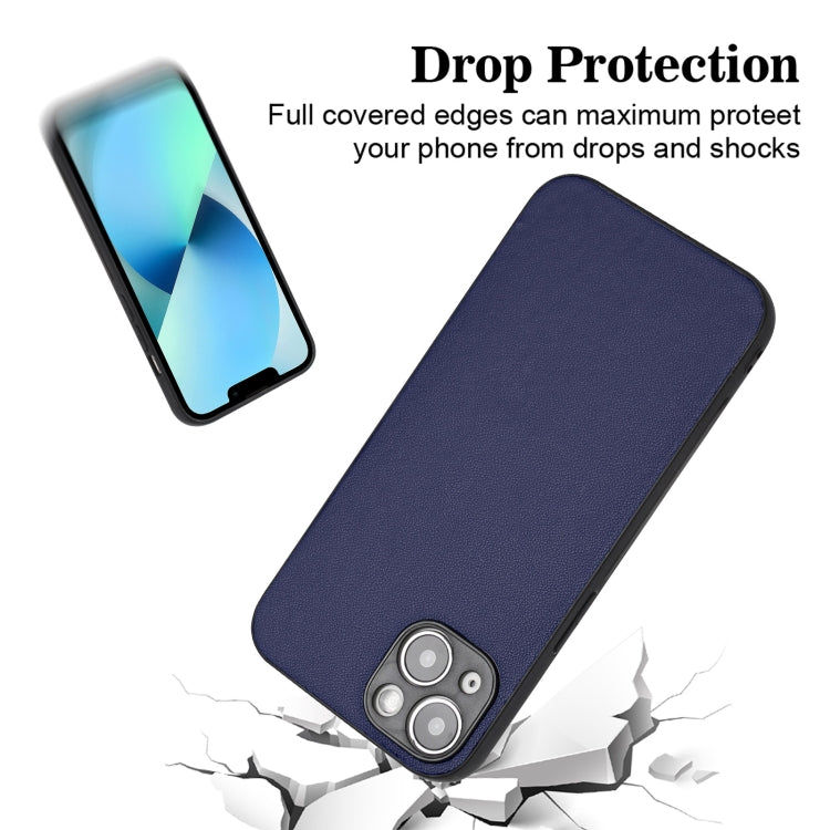 For iPhone 15 R20 Leather Pattern Phone Single Case