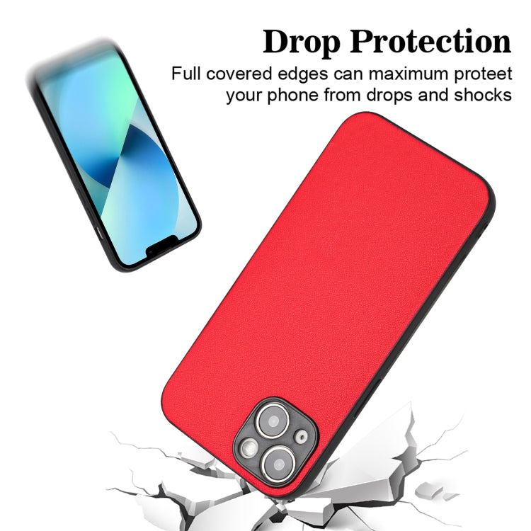 For iPhone 15 R20 Leather Pattern Phone Single Case