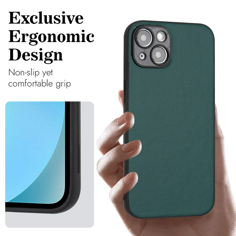 For iPhone 14 Plus R20 Leather Pattern Phone Single Case