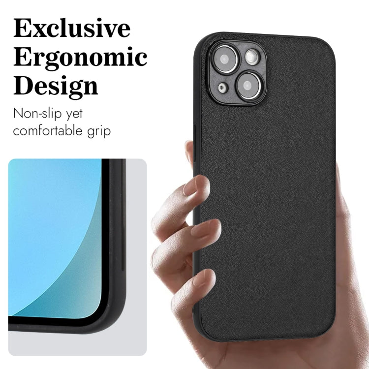For iPhone 14 Plus R20 Leather Pattern Phone Single Case