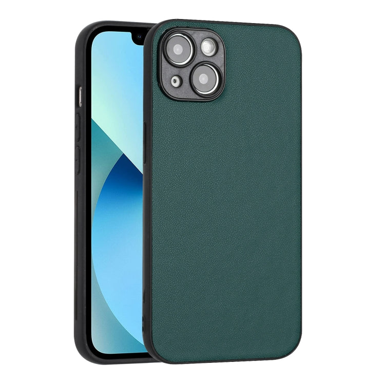 For iPhone 14 R20 Leather Pattern Phone Single Case