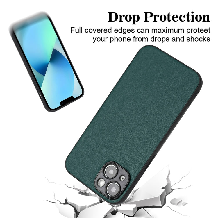 For iPhone 14 R20 Leather Pattern Phone Single Case