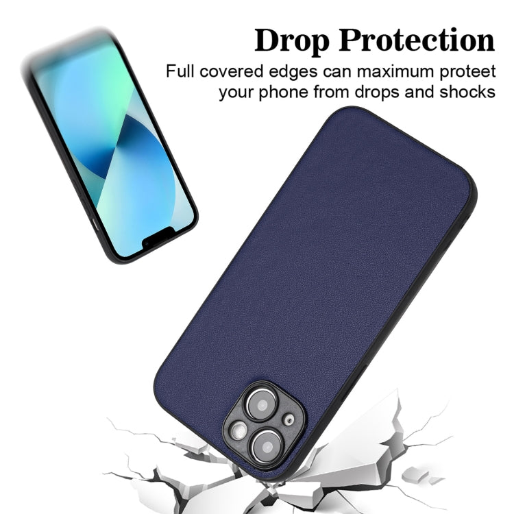 For iPhone 14 R20 Leather Pattern Phone Single Case