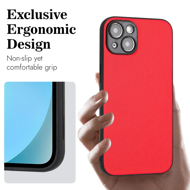 For iPhone 14 R20 Leather Pattern Phone Single Case