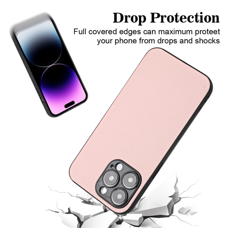 For iPhone 14 Pro R20 Leather Pattern Phone Single Case