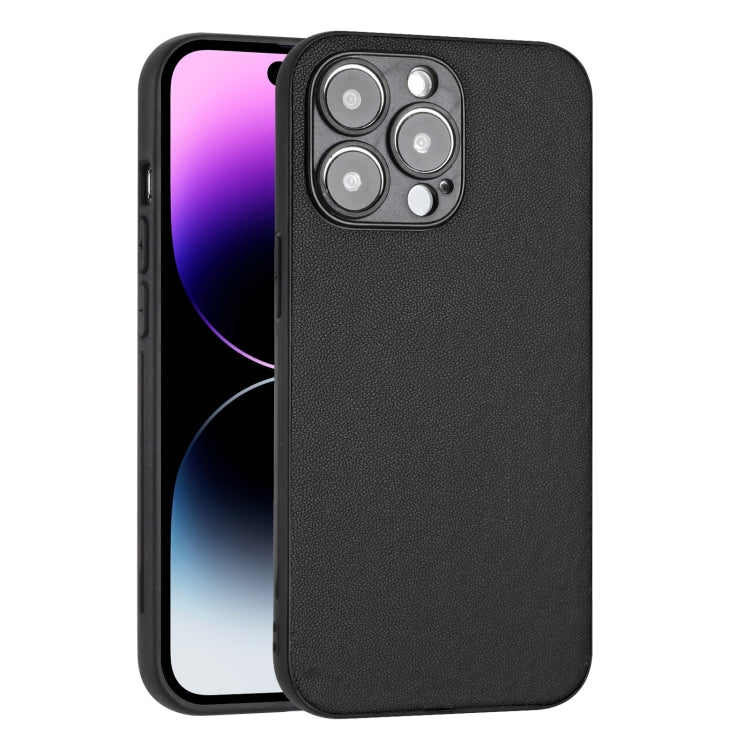 For iPhone 14 Pro R20 Leather Pattern Phone Single Case
