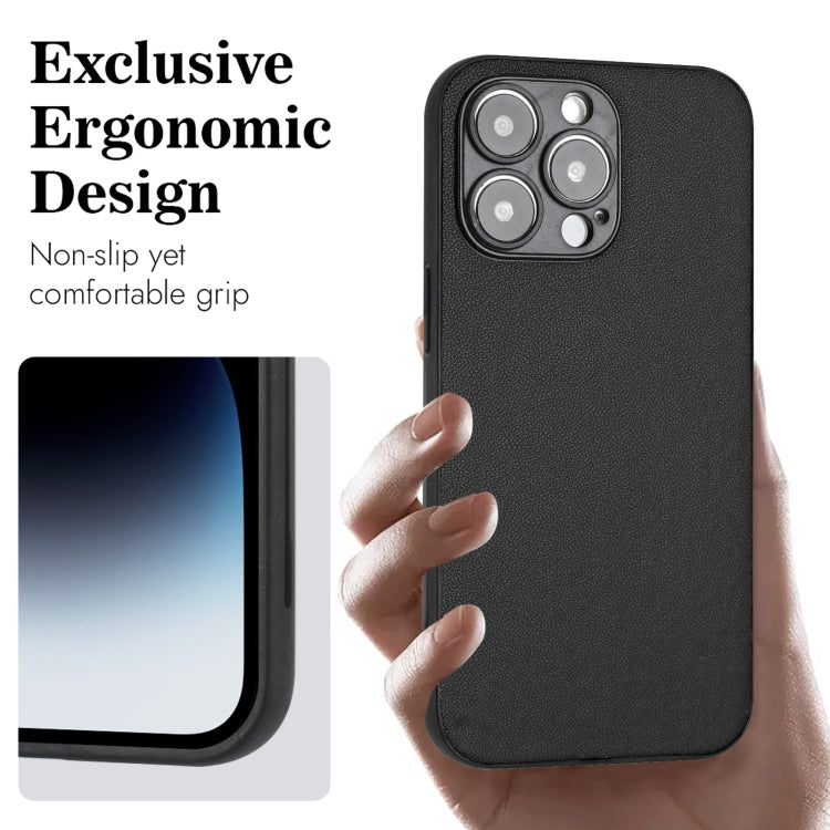 For iPhone 13 Pro Max R20 Leather Pattern Phone Single Case