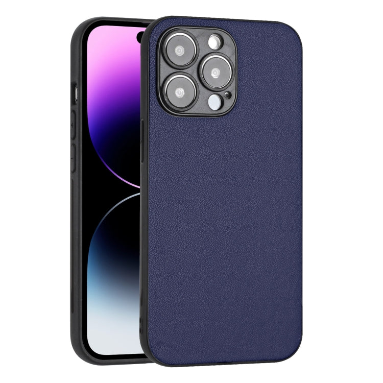 For iPhone 13 Pro R20 Leather Pattern Phone Single Case