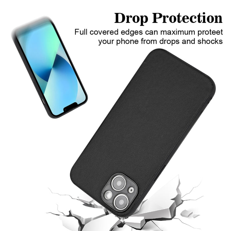 For iPhone 13 mini R20 Leather Pattern Phone Single Case