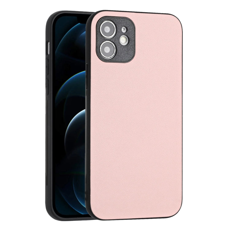 For iPhone 12 R20 Leather Pattern Phone Single Case