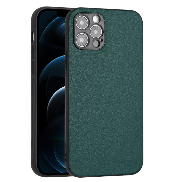 For iPhone 12 Pro R20 Leather Pattern Phone Single Case