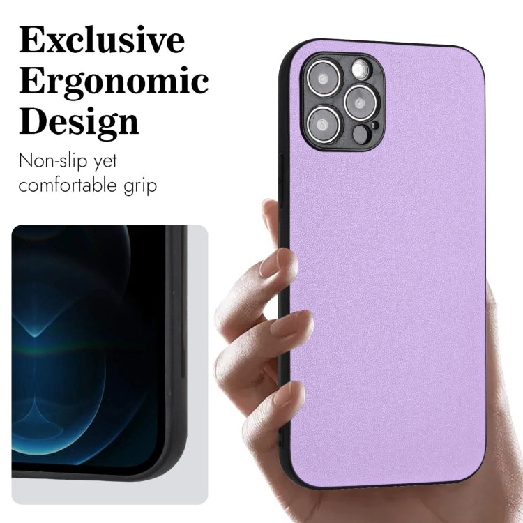 For iPhone 12 Pro R20 Leather Pattern Phone Single Case