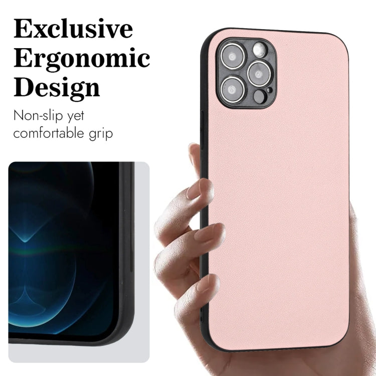 For iPhone 12 Pro R20 Leather Pattern Phone Single Case