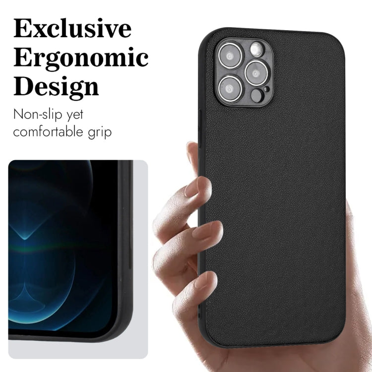 For iPhone 12 Pro R20 Leather Pattern Phone Single Case