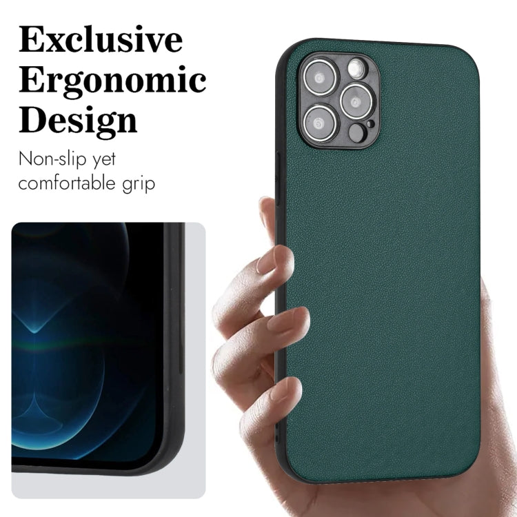 For iPhone 12 Pro Max R20 Leather Pattern Phone Single Case
