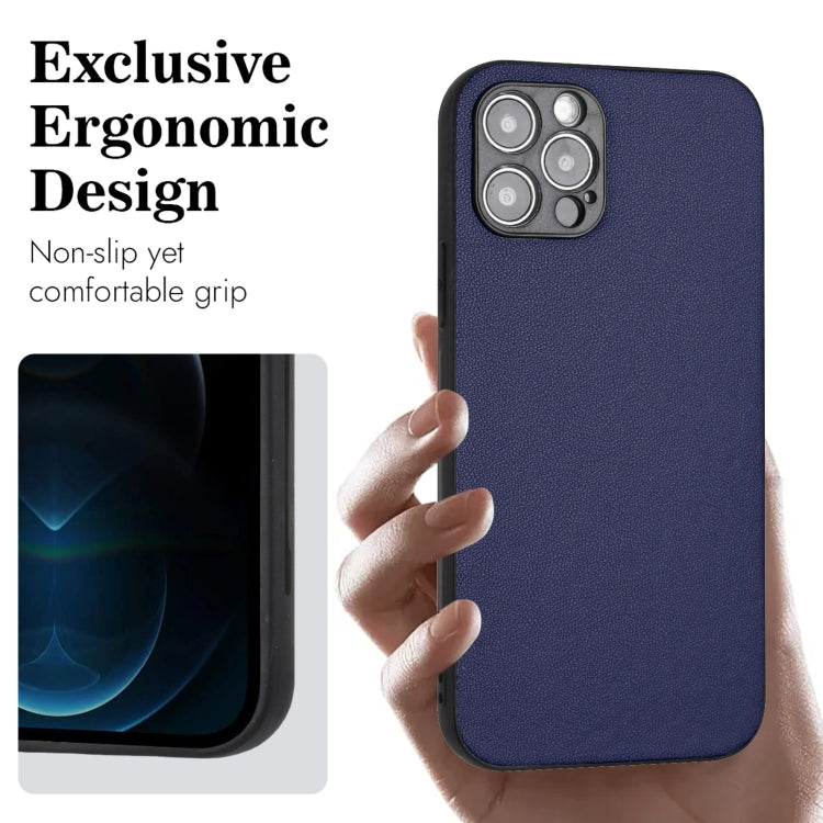 For iPhone 12 Pro Max R20 Leather Pattern Phone Single Case