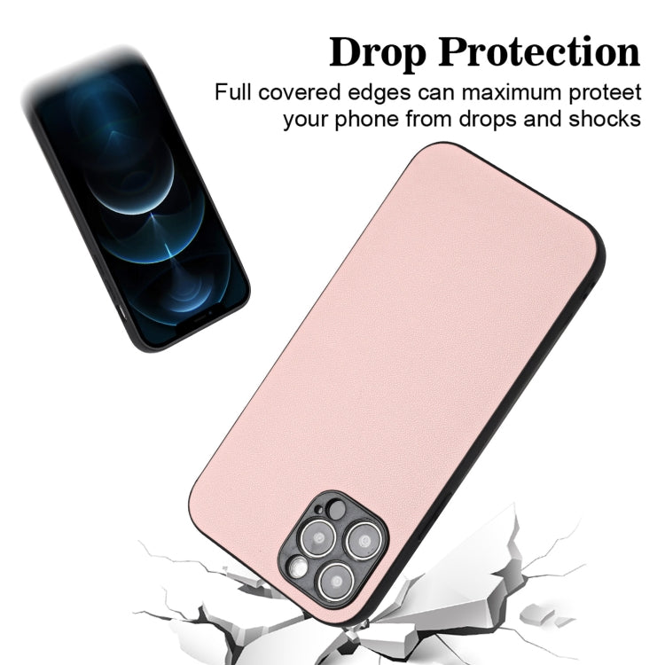 For iPhone 12 Pro Max R20 Leather Pattern Phone Single Case
