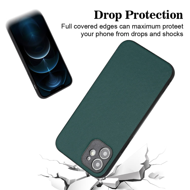 For iPhone 12 mini R20 Leather Pattern Phone Single Case