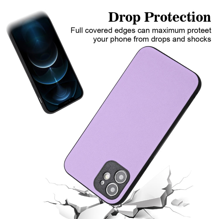 For iPhone 12 mini R20 Leather Pattern Phone Single Case