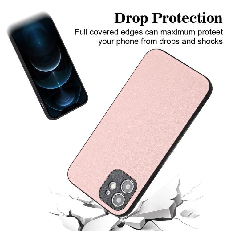 For iPhone 12 mini R20 Leather Pattern Phone Single Case