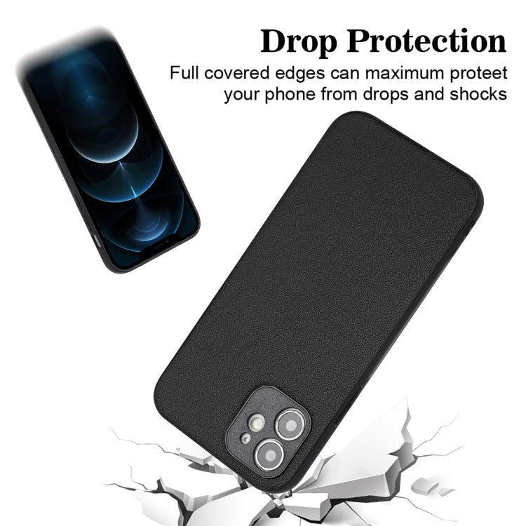 For iPhone 12 mini R20 Leather Pattern Phone Single Case