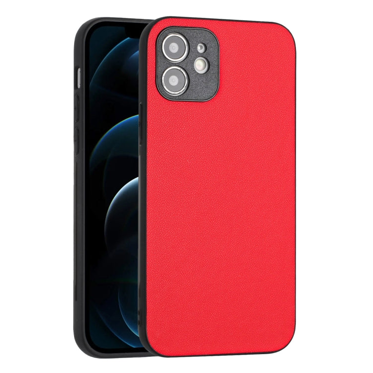 For iPhone 12 mini R20 Leather Pattern Phone Single Case