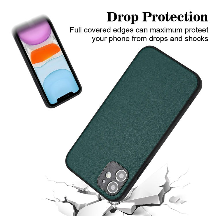 For iPhone 11 R20 Leather Pattern Phone Single Case