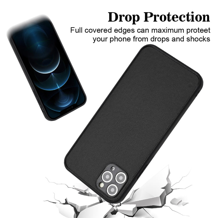 For iPhone 11 Pro R20 Leather Pattern Phone Single Case