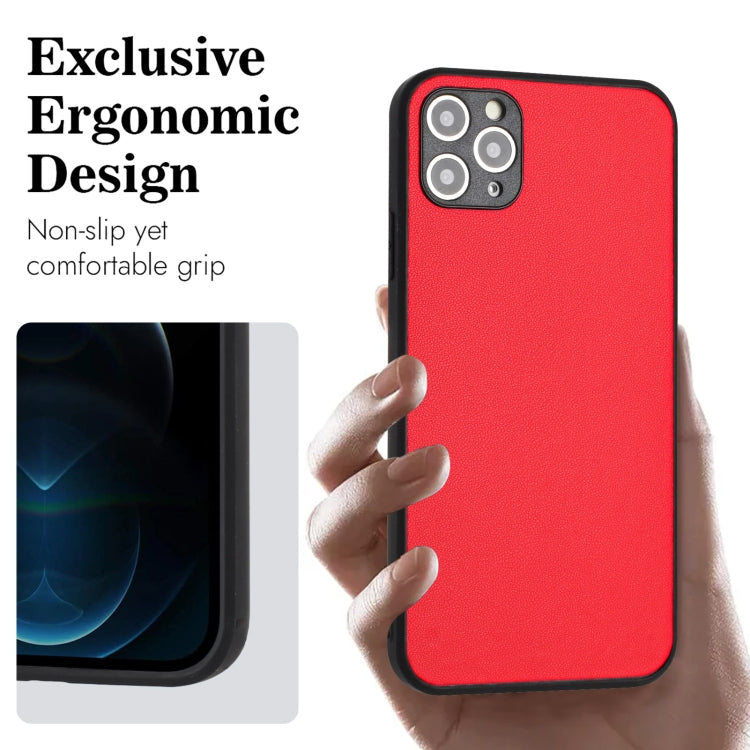For iPhone 11 Pro R20 Leather Pattern Phone Single Case