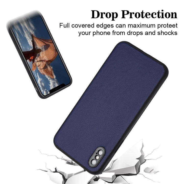 For iPhone XS / X R20 Leather Pattern Phone Single Case