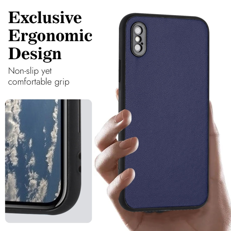 For iPhone XS / X R20 Leather Pattern Phone Single Case