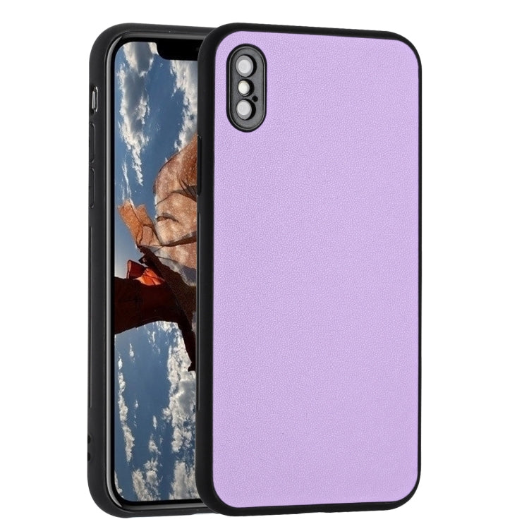 For iPhone XS / X R20 Leather Pattern Phone Single Case