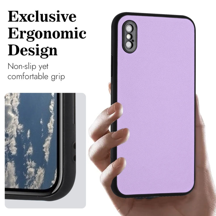 For iPhone XS / X R20 Leather Pattern Phone Single Case
