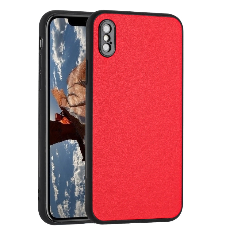 For iPhone XS / X R20 Leather Pattern Phone Single Case