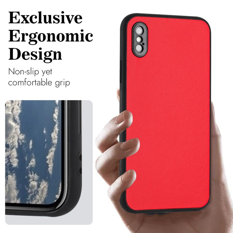 For iPhone XS / X R20 Leather Pattern Phone Single Case
