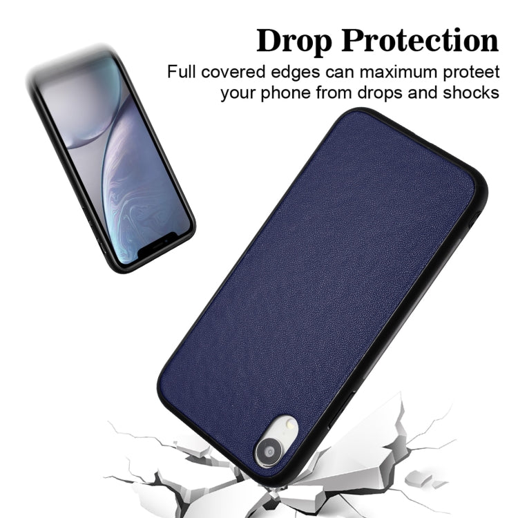 For iPhone XR R20 Leather Pattern Phone Single Case