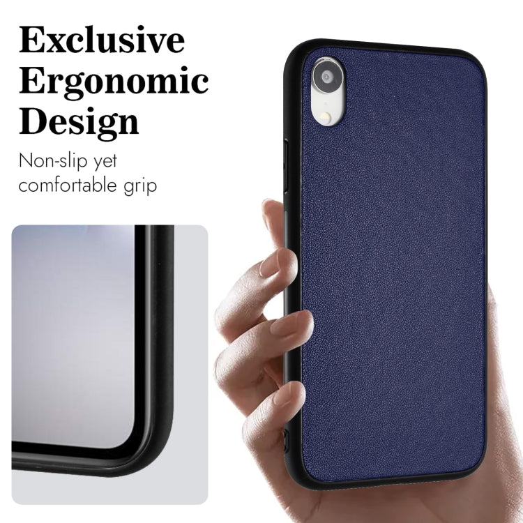 For iPhone XR R20 Leather Pattern Phone Single Case