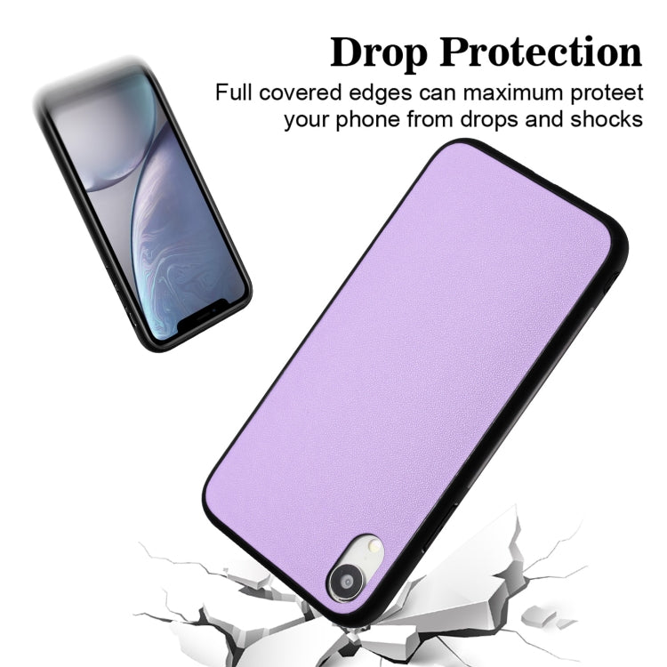 For iPhone XR R20 Leather Pattern Phone Single Case