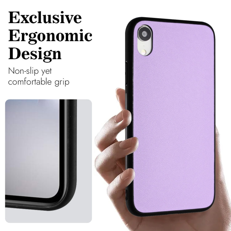 For iPhone XR R20 Leather Pattern Phone Single Case