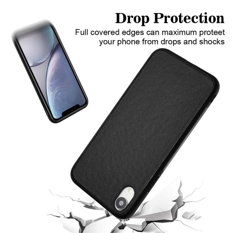 For iPhone XR R20 Leather Pattern Phone Single Case
