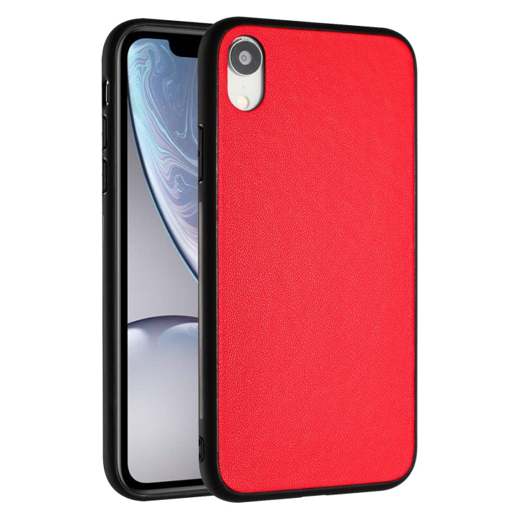 For iPhone XR R20 Leather Pattern Phone Single Case