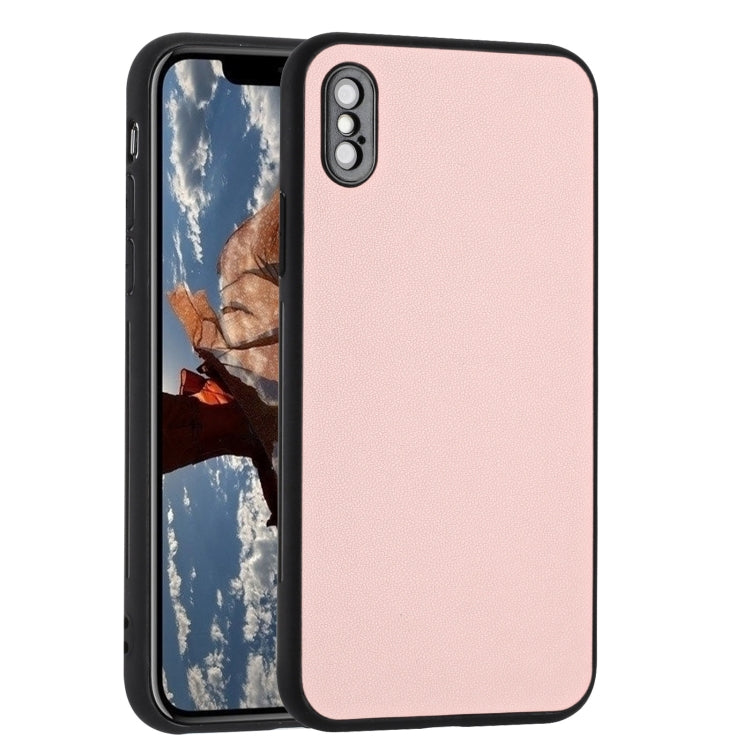 For iPhone XS Max R20 Leather Pattern Phone Single Case