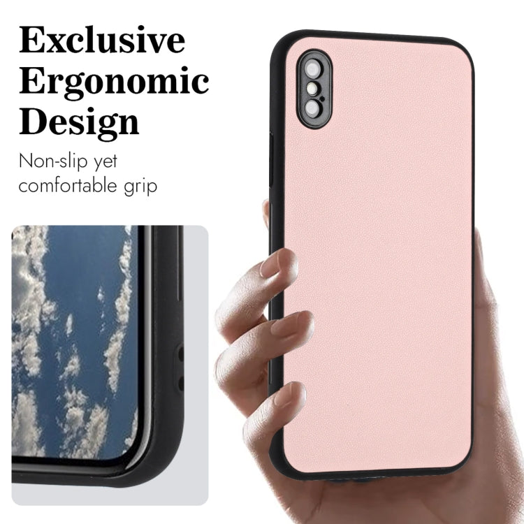 For iPhone XS Max R20 Leather Pattern Phone Single Case
