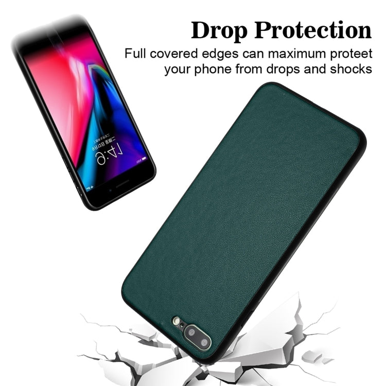 For iPhone 8 Plus / 7 Plus R20 Leather Pattern Phone Single Case