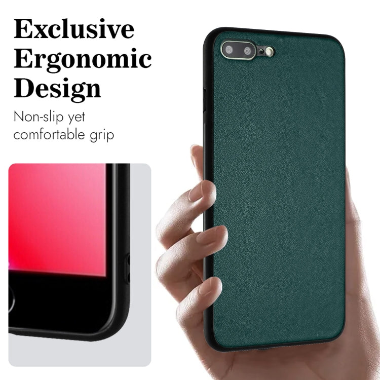 For iPhone 8 Plus / 7 Plus R20 Leather Pattern Phone Single Case