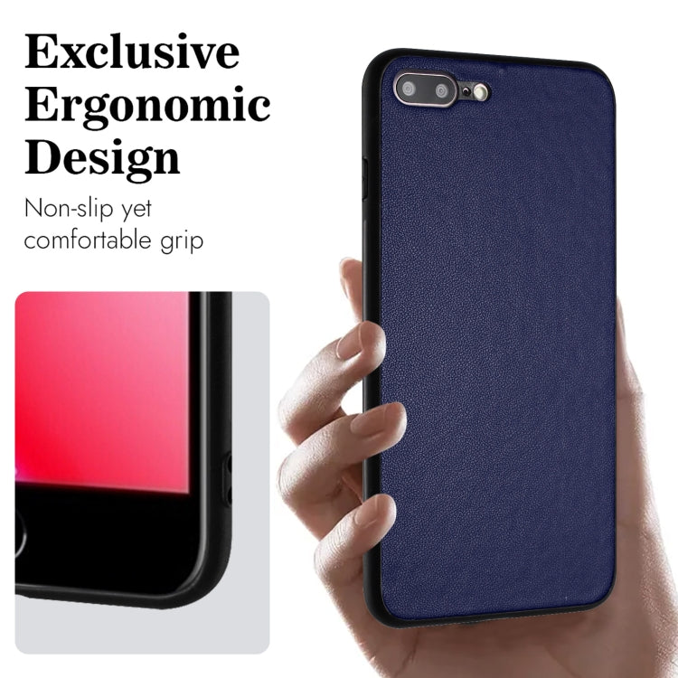 For iPhone 8 Plus / 7 Plus R20 Leather Pattern Phone Single Case