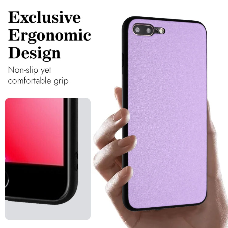 For iPhone 8 Plus / 7 Plus R20 Leather Pattern Phone Single Case