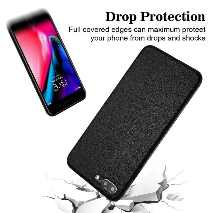 For iPhone 8 Plus / 7 Plus R20 Leather Pattern Phone Single Case